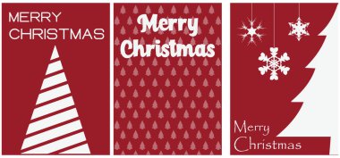 Noel 'li tatil kartları, evrensel modern sanatsal şablonlar. Boşluğu kopyala