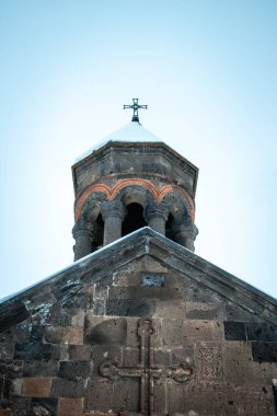 Saghmosavank Monastery in winter, Aragatsotn Province of Armenia