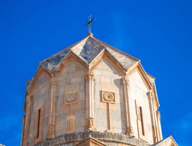 Hovhannavank Monastery in winter, village Ohanavan, Aragatsotn Province of Armenia