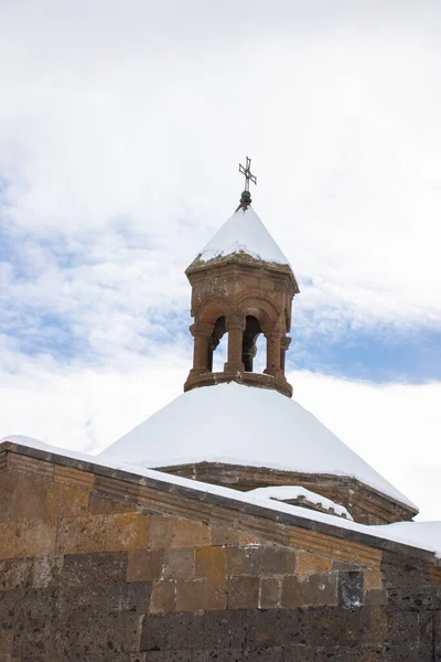 Mosteiro Saghmosavank Inverno Província Aragatsotn Armênia — Fotografia de Stock