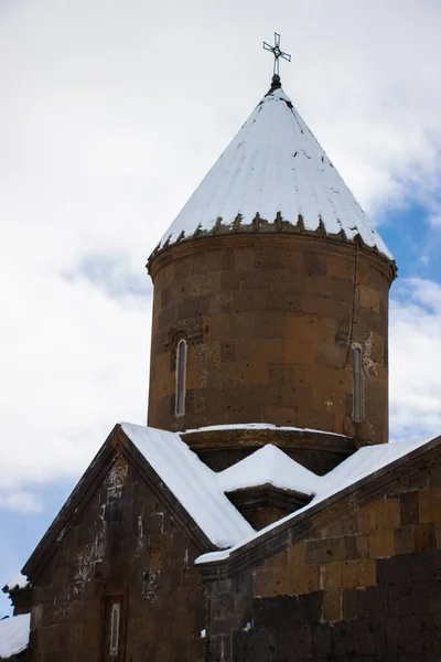 Saghmosavank Monastery Winter Aragatsotn Province Armenia — Foto Stock