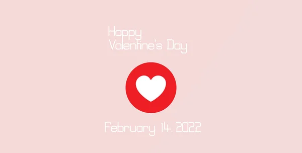 Happy Valentine Day Wallpaper Text Happy Valentine Day February 2022 — Stock Photo, Image