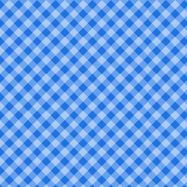 Arkaplan olarak mavi beyaz ekose kumaş dokusu