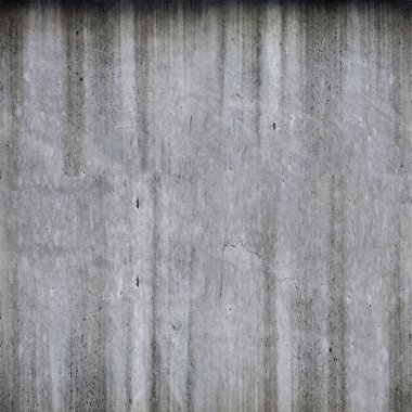 Beton kirli tabaklar, kirli ve paslı