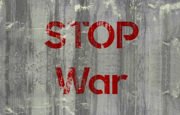 콘크리트 위에서 전쟁을 중단하라 — 스톡 사진