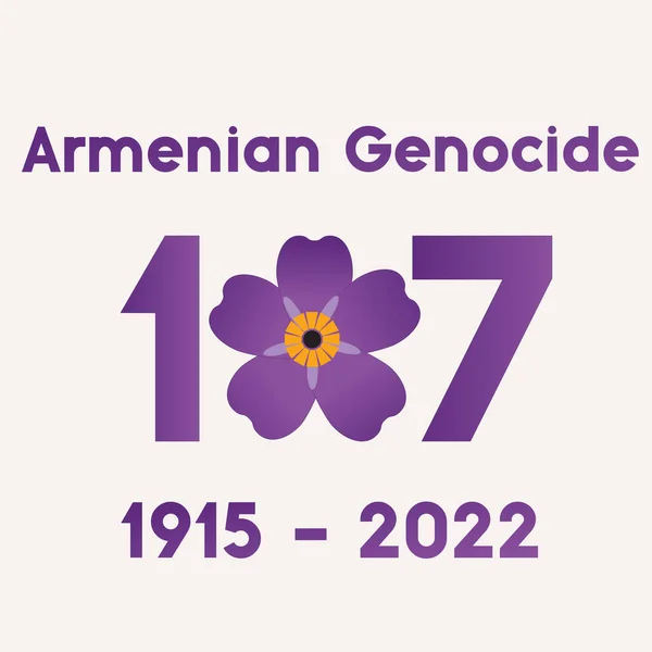 Ermeni soykırımı anma günü, 107 yıl, anmoruk, vektör dosyası 2022-2023