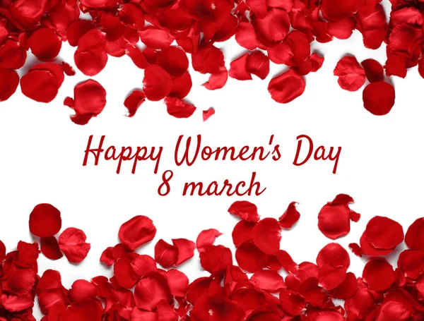 Χαρούμενη Παγκόσμια Ημέρα Της Γυναίκας Banner Women Day Happy Μαρτίου — Φωτογραφία Αρχείου