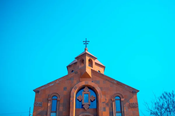 Εκκλησία Του Αγίου Καραπέ Στην Janfida Περιοχή Armavir Αρμενία Αρμενική — Φωτογραφία Αρχείου