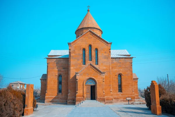Церковь Аствацацина Бамбакашате Армавирской Области Армения Армянская Апостольская Церковь — стоковое фото