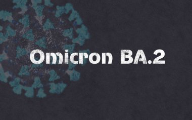Omicron BA.2 COV 2 Omicron. Covid 19, afiş ve duvar kağıdı