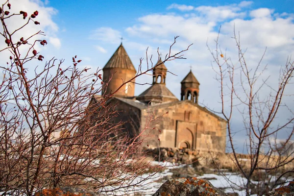 Saghmosavank Biara Armenia Provinsi Aragatsotn Gereja Apostolik Armenia — Stok Foto