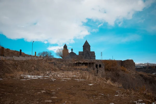 Klasztor Tegherów Klasztor Ormian Prowincji Aragatsotn Ormiański Kościół Apostolski — Zdjęcie stockowe