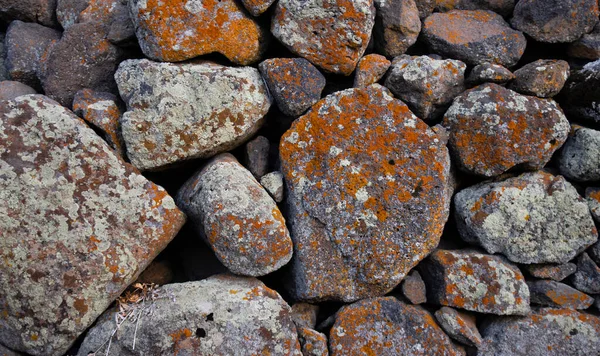 Текстурная Каменная Стена Армянскими Камнями — стоковое фото