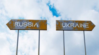 Rusya ve Ukrayna müzakereleri, Ukrayna ve Rusya yazılı yol işaretleri