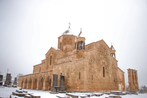 Odzun Kostel Odzun Vesnice Lori Arménie Odzun Church Zimě Arménská — Stock fotografie