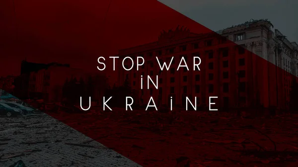 Ukrayna Daki Savaşı Durdurun Rusya Ukrayna Karşı Rusya Ile Ukrayna — Stok fotoğraf