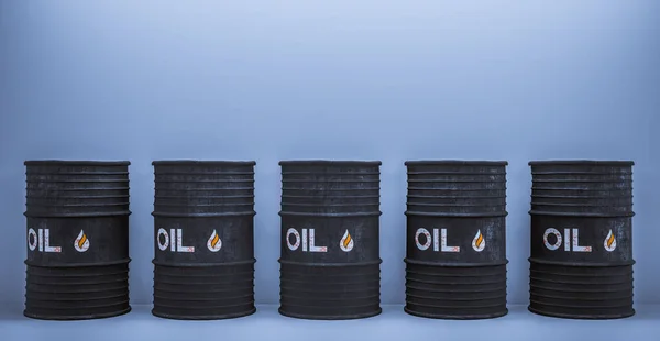 Нафтовий Барель Санкції Нафту Робота Ілюстрації — стокове фото