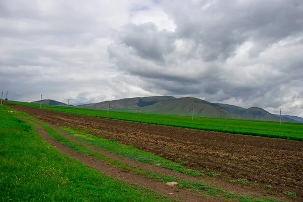 Όμορφο Φυσικό Τοπίο Και Βουνό Μπλε Ουρανός Αρμενία Επαρχία Lori — Φωτογραφία Αρχείου