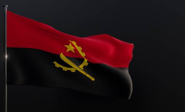 Angola Bayrağı Angola Kumaş Bayrağı 