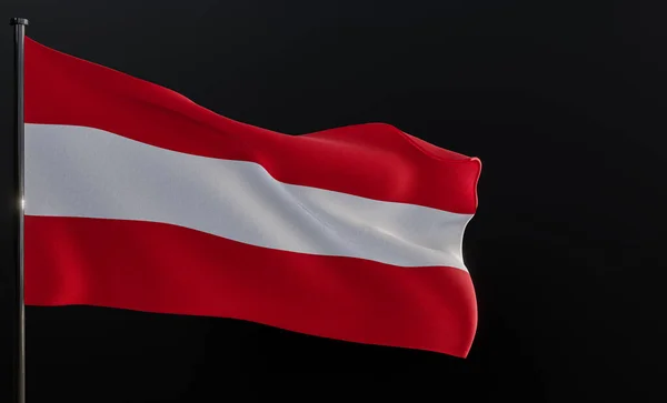 Flag Austria Fabric Flag Austria — Foto Stock