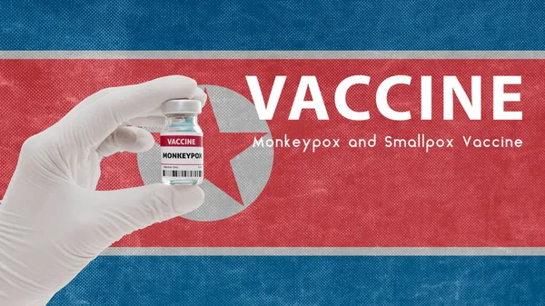 Impfung Monkeypocken Und Pocken Affenpocken Pandemie Virus Impfung Nordkorea Gegen — Stockfoto