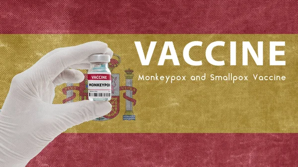 Impfung Monkeypox Und Pocken Affenpocken Pandemie Virus Impfung Spanien Gegen — Stockfoto