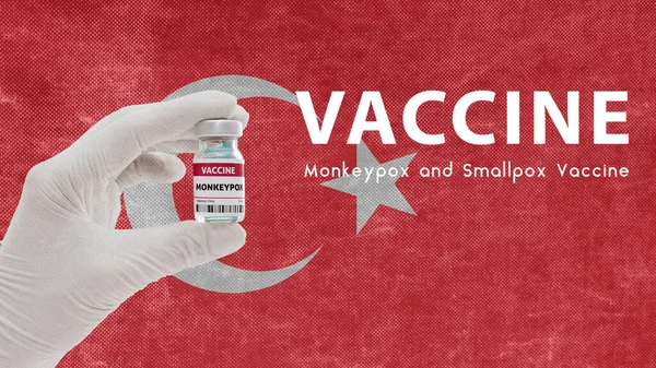 Impfung Monkeypox Und Pocken Affenpocken Pandemie Virus Impfung Der Türkei — Stockfoto