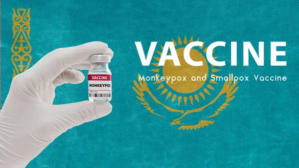 Impfung Monkeypocken Und Pocken Affenpocken Pandemie Virus Impfung Kasachstan Gegen — Stockfoto