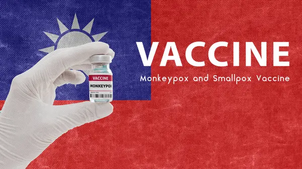 Impfung Monkeypox Und Pocken Affenpocken Pandemie Virus Impfung Taiwan Gegen — Stockfoto