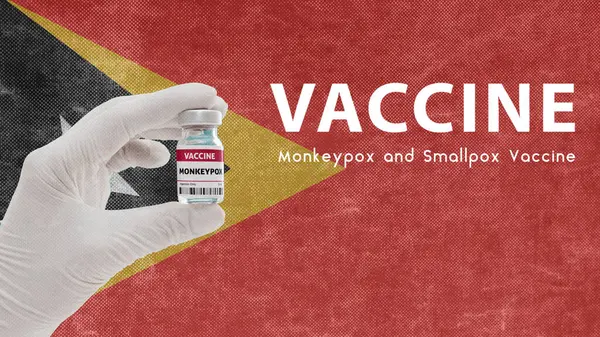 Вакцина Обезьянья Оспа Оспа Пандемический Вирус Обезьяньей Оспы Вакцинация Восточном — стоковое фото