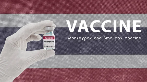 Impfung Monkeypox Und Pocken Affenpocken Pandemie Virus Impfung Thailand Gegen — Stockfoto