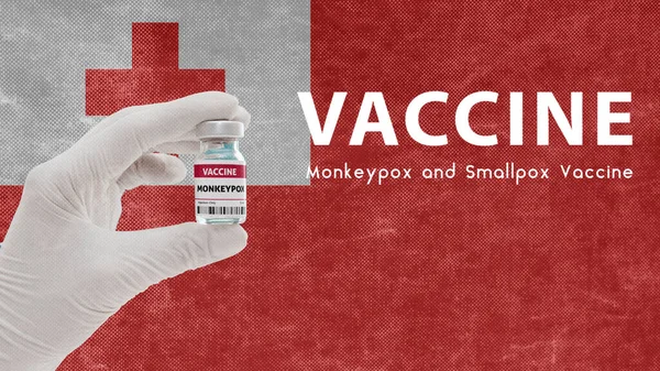 天然痘や天然痘のワクチン 天然痘のパンデミックウイルス トンガの天然痘の予防接種画像はノイズ 粒度と圧縮の成果を持っています — ストック写真