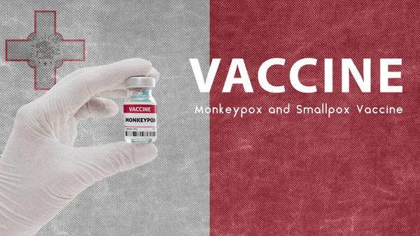 Impfung Monkeypox Und Pocken Affenpocken Pandemie Virus Impfung Malta Gegen — Stockfoto