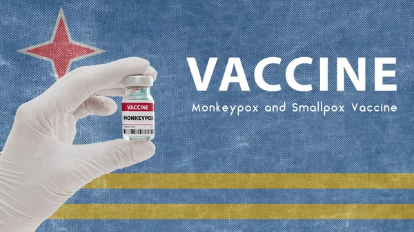 Impfung Monkeypocken Und Pocken Affenpocken Pandemie Virus Impfung Auf Aruba — Stockfoto