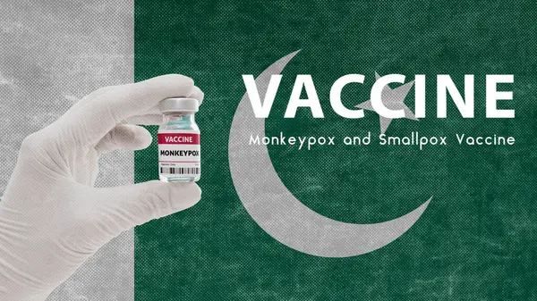 Impfung Monkeypox Und Pocken Affenpocken Pandemie Virus Impfung Pakistan Gegen — Stockfoto