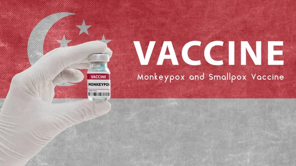 Impfung Monkeypox Und Pocken Affenpocken Pandemie Virus Impfung Singapur Gegen — Stockfoto