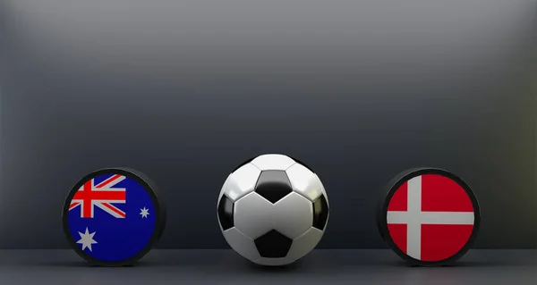 Coupe Monde Fifa 2022 Australie Angleterre Drapeau Australie Angleterre Football — Photo