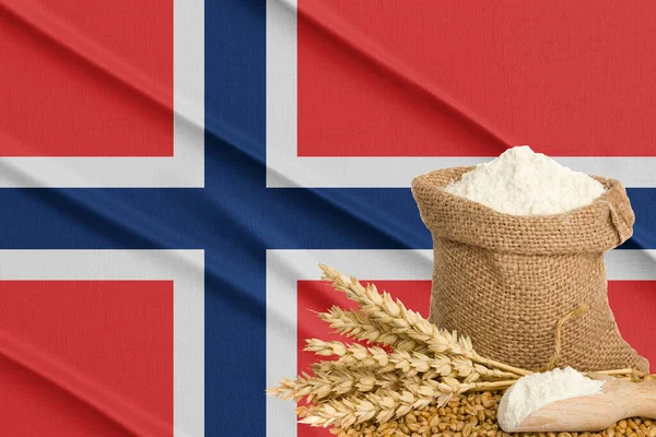 Norvegia Crisi Dei Cereali Concetto Globale Crisi Della Fame Sullo — Foto Stock