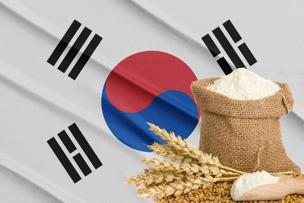 Corea Del Sur Crisis Del Grano Concepto Crisis Global Del —  Fotos de Stock