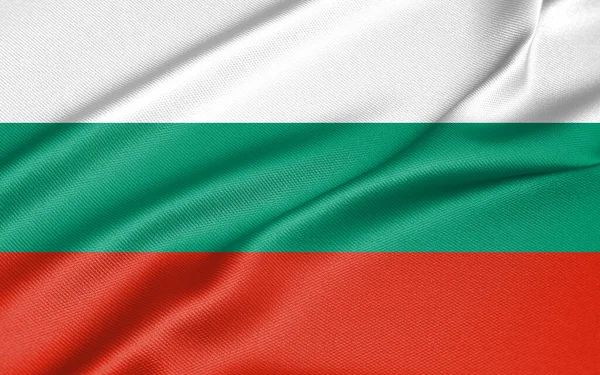 National Flag Bulgaria Bulgaria Flag Fabric Flag Bulgaria Work Image — Stock Photo, Image