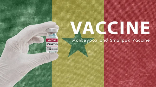 Impfung Monkeypocken Und Pocken Affenpocken Pandemie Virus Impfung Senegal Gegen — Stockfoto