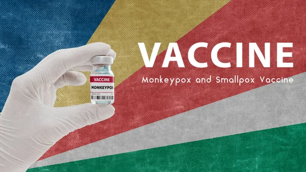 Vaccin Monkeypokken Pokken Monkeypokken Pandemie Virus Vaccinatie Seychellen Voor Monkeypokken — Stockfoto