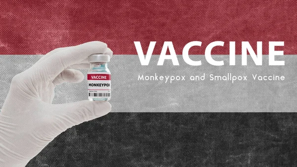 Vaccine Monkeypox Smallpox Monkeypox Pandemic Virus Vaccination Yemen Monkeypox Image — Stock Photo, Image