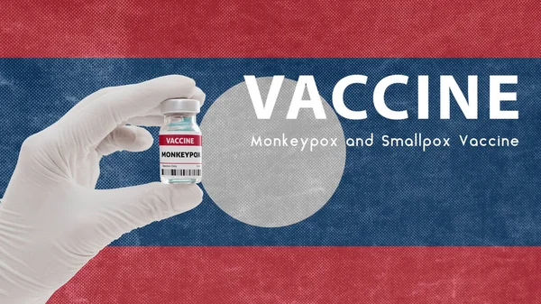 Impfung Monkeypocken Und Pocken Affenpocken Pandemie Virus Impfung Laos Gegen — Stockfoto
