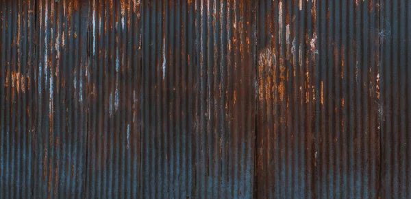 Folha Metal Ondulado Enferrujado Textura Sem Costura Alta Qualidade — Fotografia de Stock