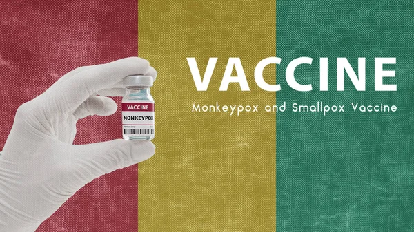Impfung Monkeypocken Und Pocken Affenpocken Pandemie Virus Impfung Guinea Gegen — Stockfoto