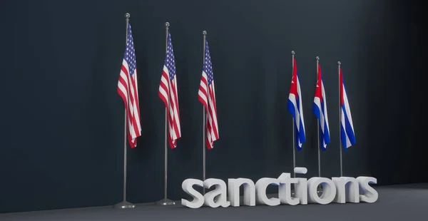 Санкции Против Кубы Санкции Против Кубы Санкции Против Кубы Работа — стоковое фото