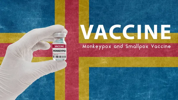Impfung Monkeypocken Und Pocken Affenpocken Pandemie Virus Impfung Aland Monkeypox — Stockfoto