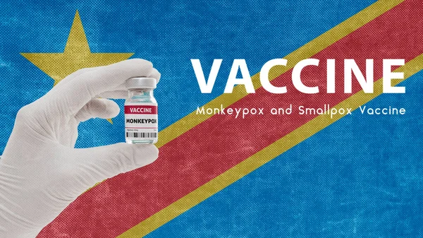 Impfung Monkeypox Und Pocken Affenpocken Pandemie Virus Impfung Der Demokratischen — Stockfoto