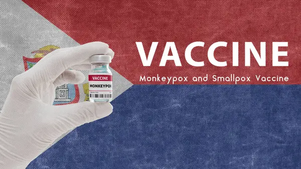 Vaccine Monkeypox Smallpox Monkeypox Pandemic Virus Vaccination Sint Maarten Monkeypox — Stockfoto